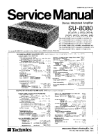 Technics - SU-8080 - Service manual